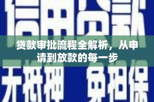 林芝贷款审批流程全解析，从申请到放款的每一步