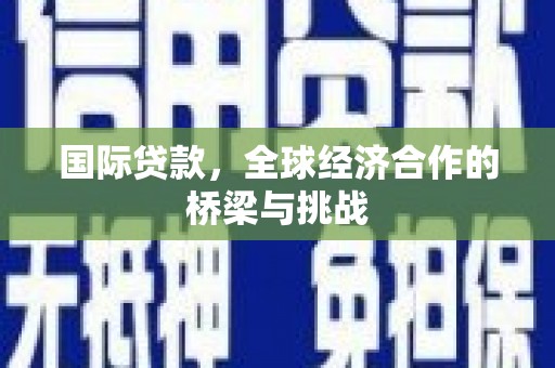 林芝国际贷款，全球经济合作的桥梁与挑战