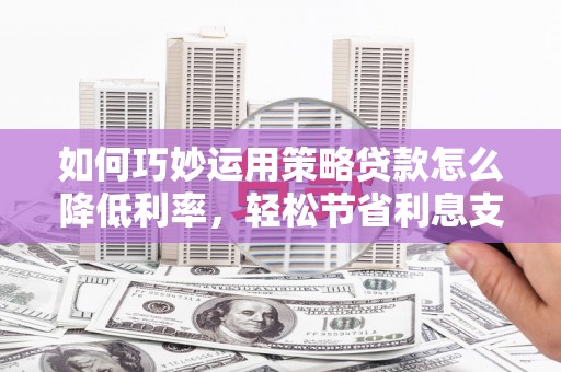 林芝如何巧妙运用策略贷款怎么降低利率，轻松节省利息支出