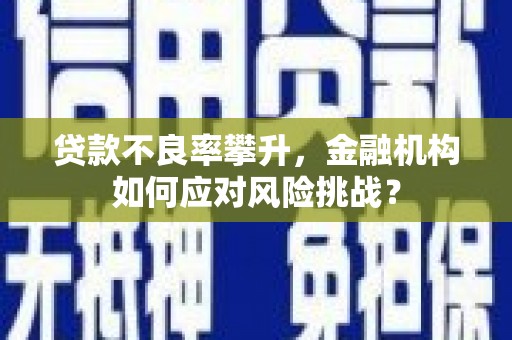 林芝贷款不良率攀升，金融机构如何应对风险挑战？