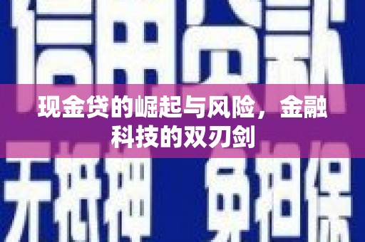 林芝现金贷的崛起与风险，金融科技的双刃剑