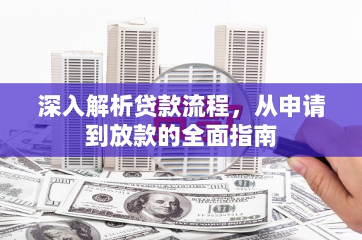 林芝深入解析贷款流程，从申请到放款的全面指南