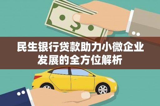 林芝民生银行贷款助力小微企业发展的全方位解析