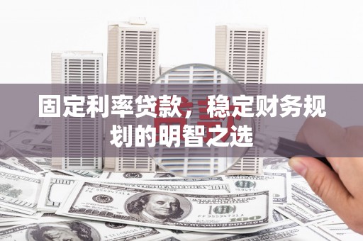 林芝固定利率贷款，稳定财务规划的明智之选