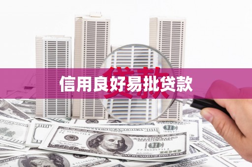 林芝信用良好易批贷款