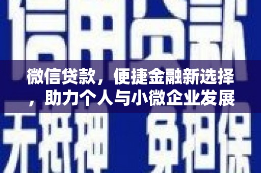 林芝微信贷款，便捷金融新选择，助力个人与小微企业发展