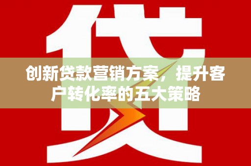 林芝创新贷款营销方案，提升客户转化率的五大策略