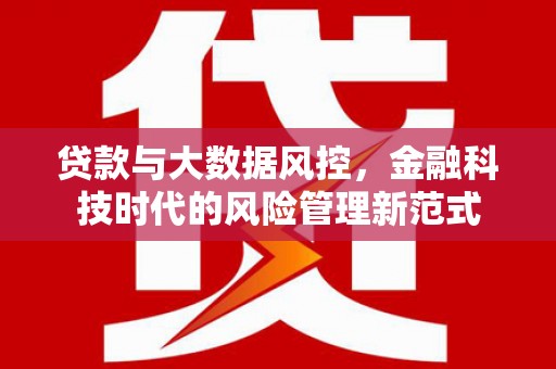 林芝贷款与大数据风控，金融科技时代的风险管理新范式
