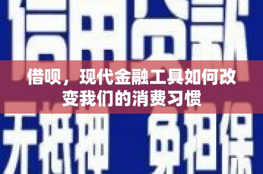 林芝借呗，现代金融工具如何改变我们的消费习惯