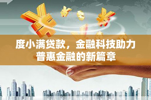 林芝度小满贷款，金融科技助力普惠金融的新篇章