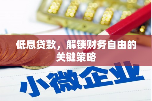 林芝低息贷款，解锁财务自由的关键策略