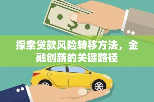 林芝探索贷款风险转移方法，金融创新的关键路径
