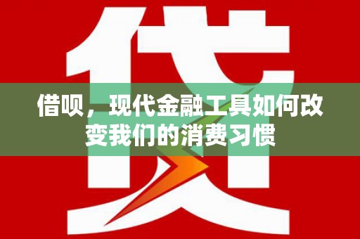 林芝借呗，现代金融工具如何改变我们的消费习惯
