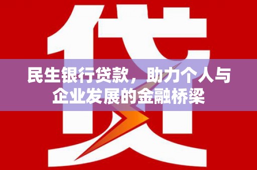 林芝民生银行贷款，助力个人与企业发展的金融桥梁