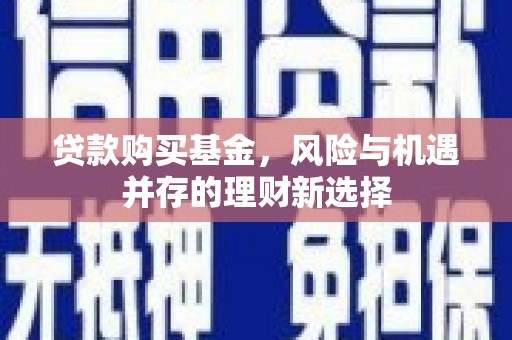 林芝贷款购买基金，风险与机遇并存的理财新选择