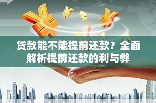 林芝贷款能不能提前还款？全面解析提前还款的利与弊