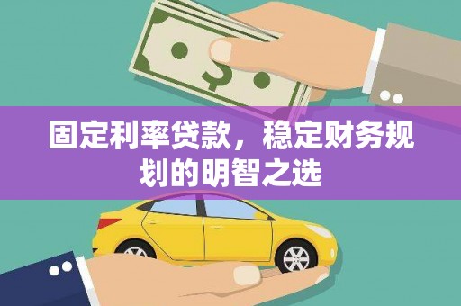 林芝固定利率贷款，稳定财务规划的明智之选