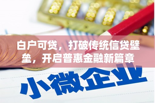 林芝白户可贷，打破传统信贷壁垒，开启普惠金融新篇章