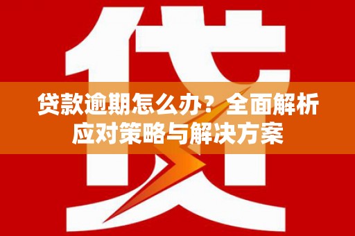 林芝贷款逾期怎么办？全面解析应对策略与解决方案